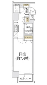 【間取り】 | メインステージ日本橋箱崎Ⅱ | 間取りです。