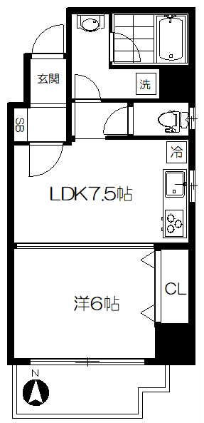 北新宿ロイヤルガーデンの間取り