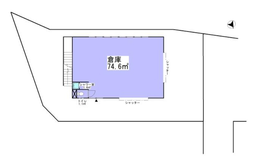 八王子市椚田町の倉庫
