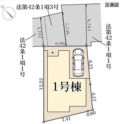リーブルガーデン宇治市羽拍子町の区画図