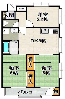 エクレールフジの間取り