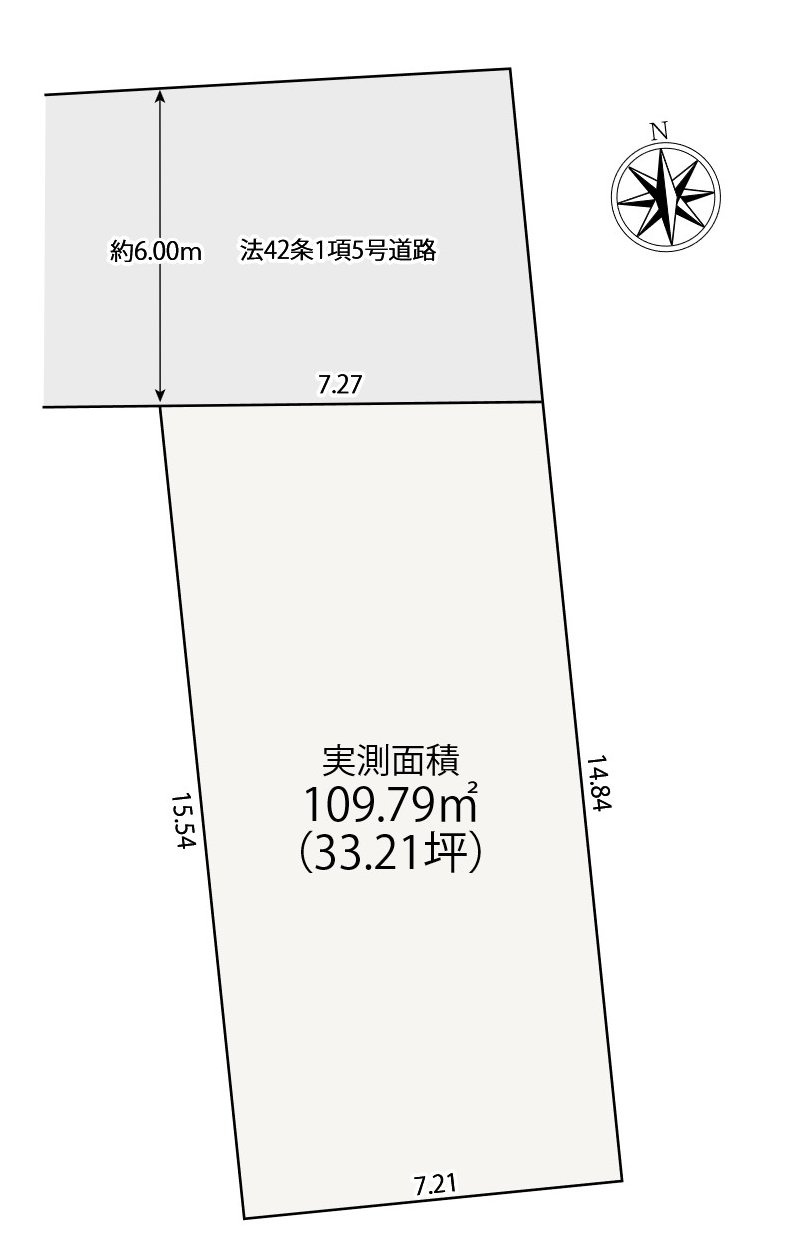 三鷹市上連雀5丁目 中央線 武蔵境駅 売地の土地図