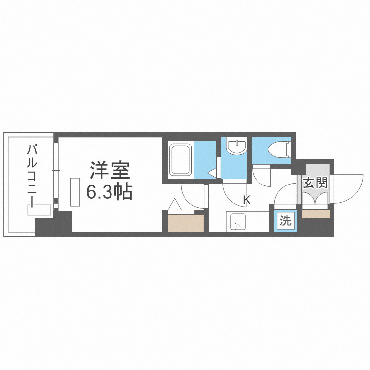 ファーストフィオーレ難波南パークサイドの間取り