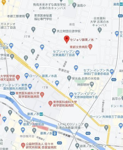 セジョリ御茶ノ水の地図