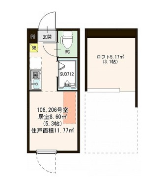 ハーモニーテラス新高円寺の間取り