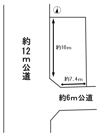 ６７５５５　岐阜市中川原土地の区画図