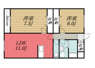 【間取り】 | カンズ・ボヌール