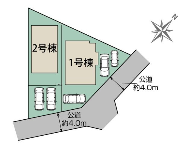【区画図】 | □■平塚市公所 新築戸建 全2棟【1号棟】■□