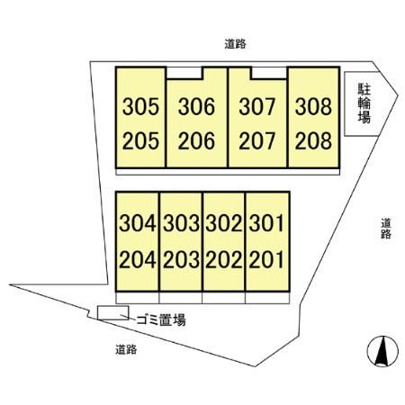 Ｋ－クロッシングの区画図