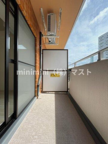 ライオンズシティ難波南第二のバルコニー