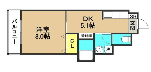 プレジデント御井【キャシュバック対象物件】の間取り