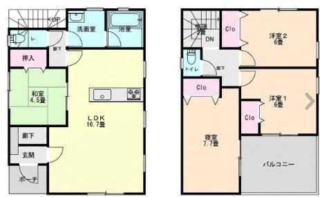 【間取り】 | 戸建 加須市久下 | 現況と異なる場合は現況優先とさせていただきます