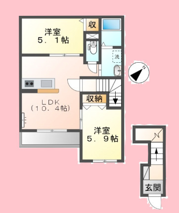 ヴァンベールⅡの間取り
