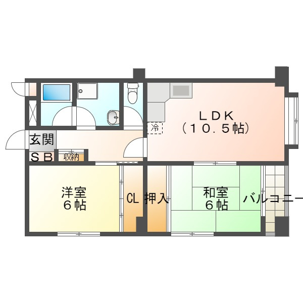 レジデンスアゼリアの間取り