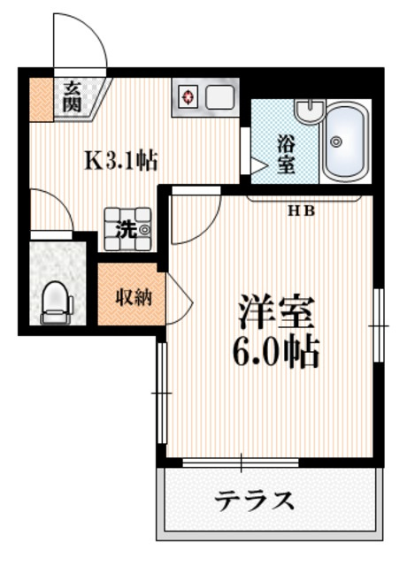 ハイム欅の間取り