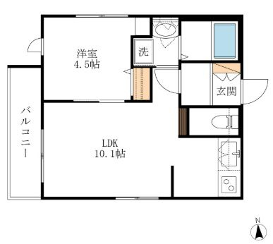 リベルテ新川崎の間取り