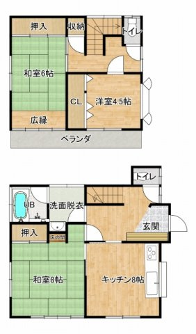 【間取り】 | 加須市道目中古戸建