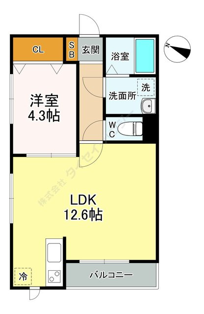 クオーレ稲毛東の間取り