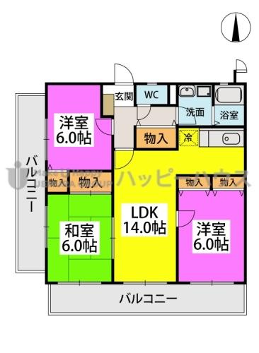 エクセレント中嶋IIIの間取り