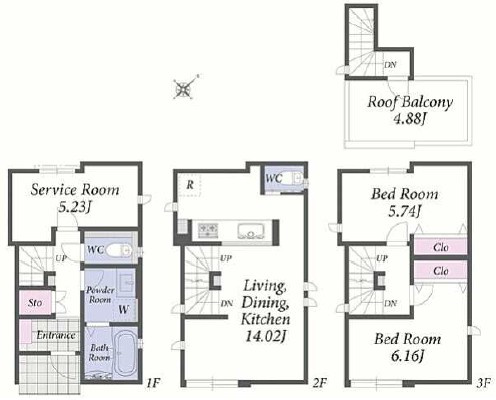 【間取り】 | 藤沢市藤沢 新築戸建 全6棟