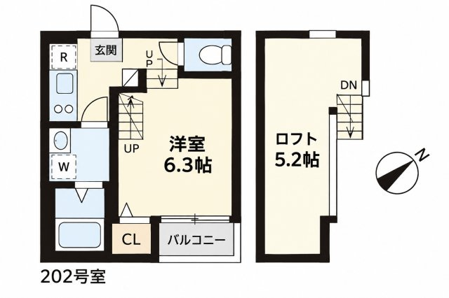 ハーモニーテラス八田Ⅱの間取り
