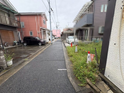 【前面道路含む現地写真】 | 中町　売土地 | 南海本線「蛸地蔵」駅まで徒歩８分！毎日の通勤・通学に便利ですね♪