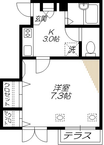 Ｅ・ＦＯＲＥＳＴの間取り
