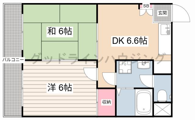 コートグレース2番館の間取り