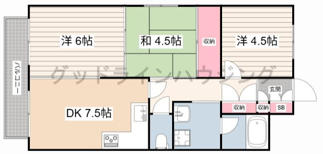 プチシャトウの間取り