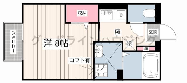 グランドソレイユ　Ｂ棟の間取り