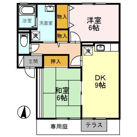 ツインヴィレッジ西脇　Ｂ棟の間取り