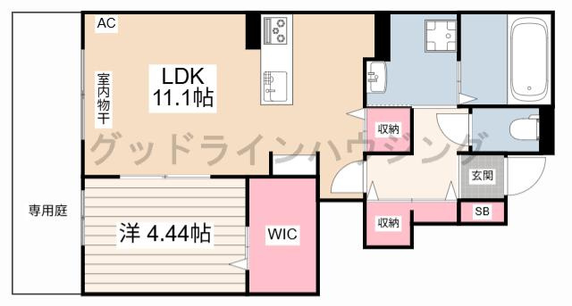 リバーサイドテラス　B棟の間取り
