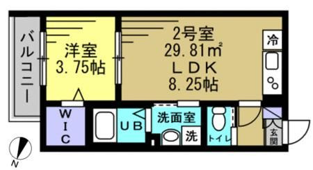 千葉市中央区南町３丁目のアパートの間取り