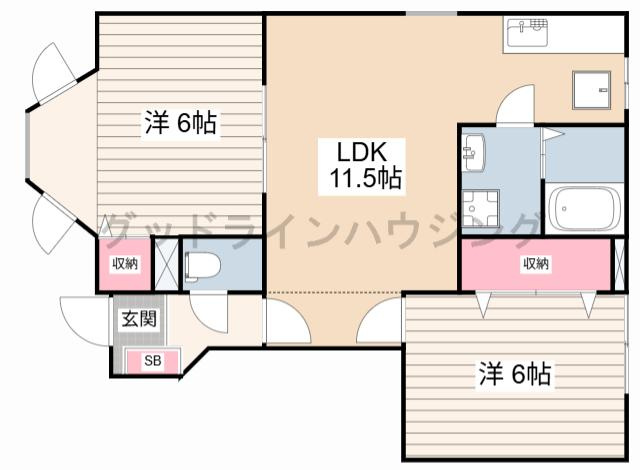 オマージュ壱番館の間取り