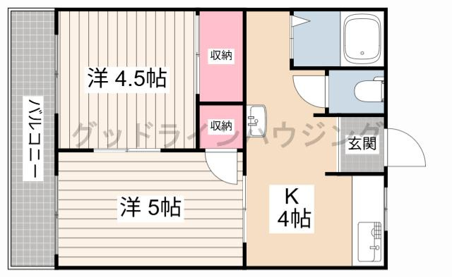 タウンハウス野村Ａ棟の間取り