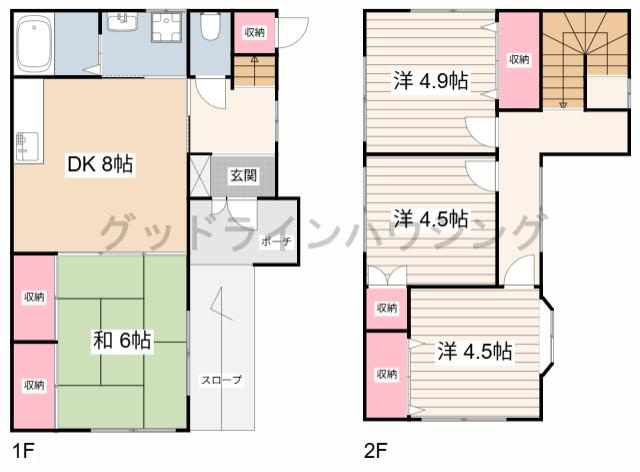 小坂住宅Ｂ号地の間取り