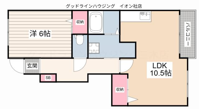 ジェネロシティαの間取り