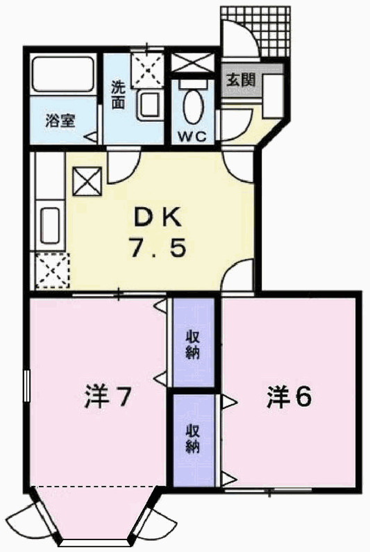 クインシィー8の間取り
