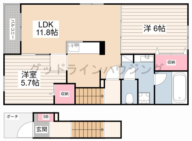 エヴィメリアⅡの間取り