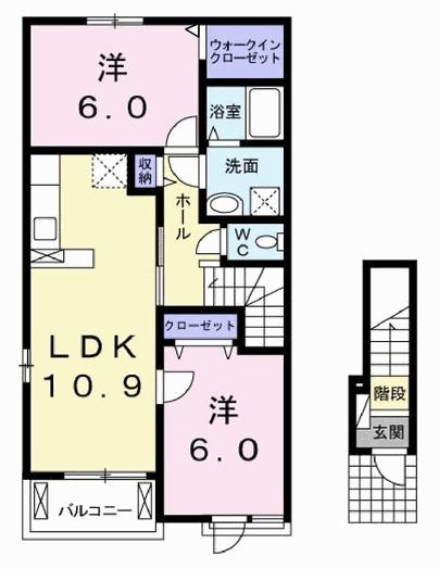 カルム川面の間取り
