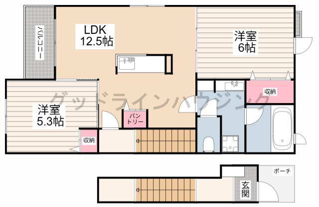 エヴィメリアⅠの間取り
