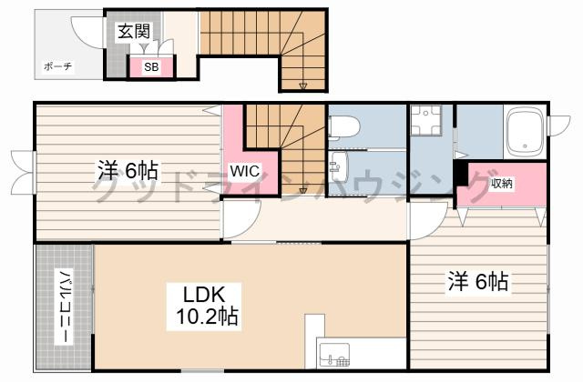 ウィル　ヴェスティージ　弐番館の間取り