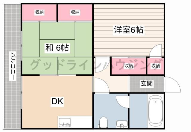 サニーハイム社の間取り