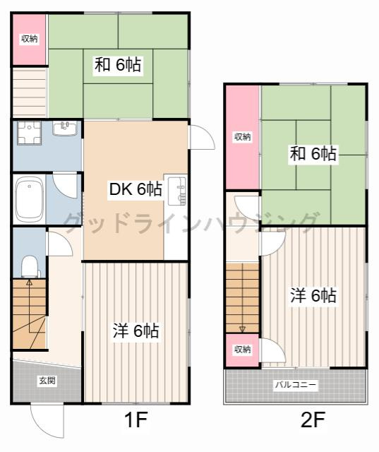 野村町戸建の間取り