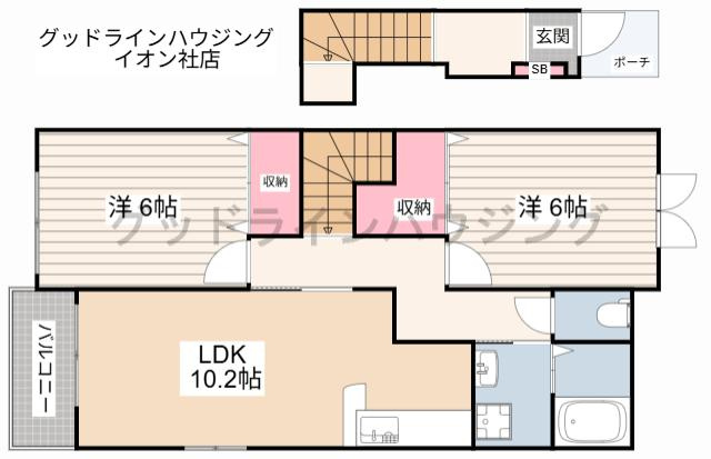 ヴィラ・ポポラーレⅡの間取り