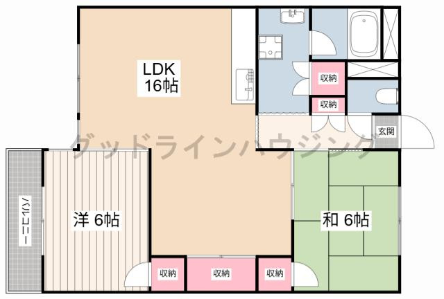 ヤシログリーンパレスの間取り