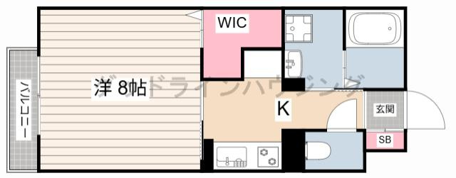 グランドレイク東条の間取り