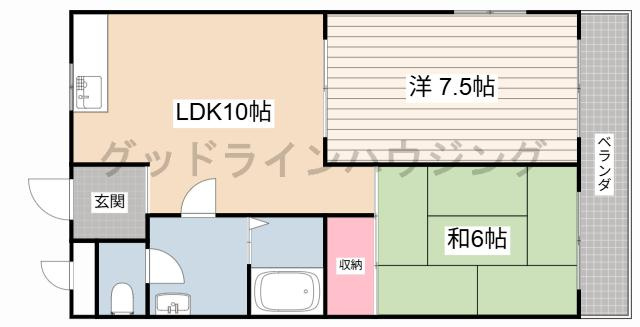 サニーハイム山氏浦の間取り