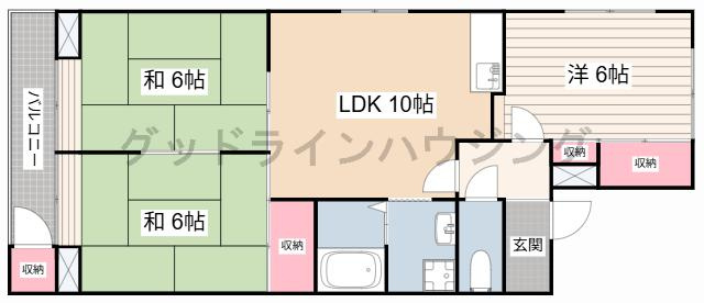 プレアール状ヶ池Ａ棟の間取り