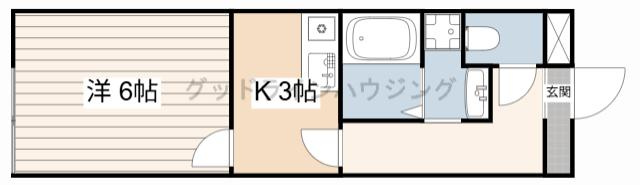 尚栄館　A棟の間取り